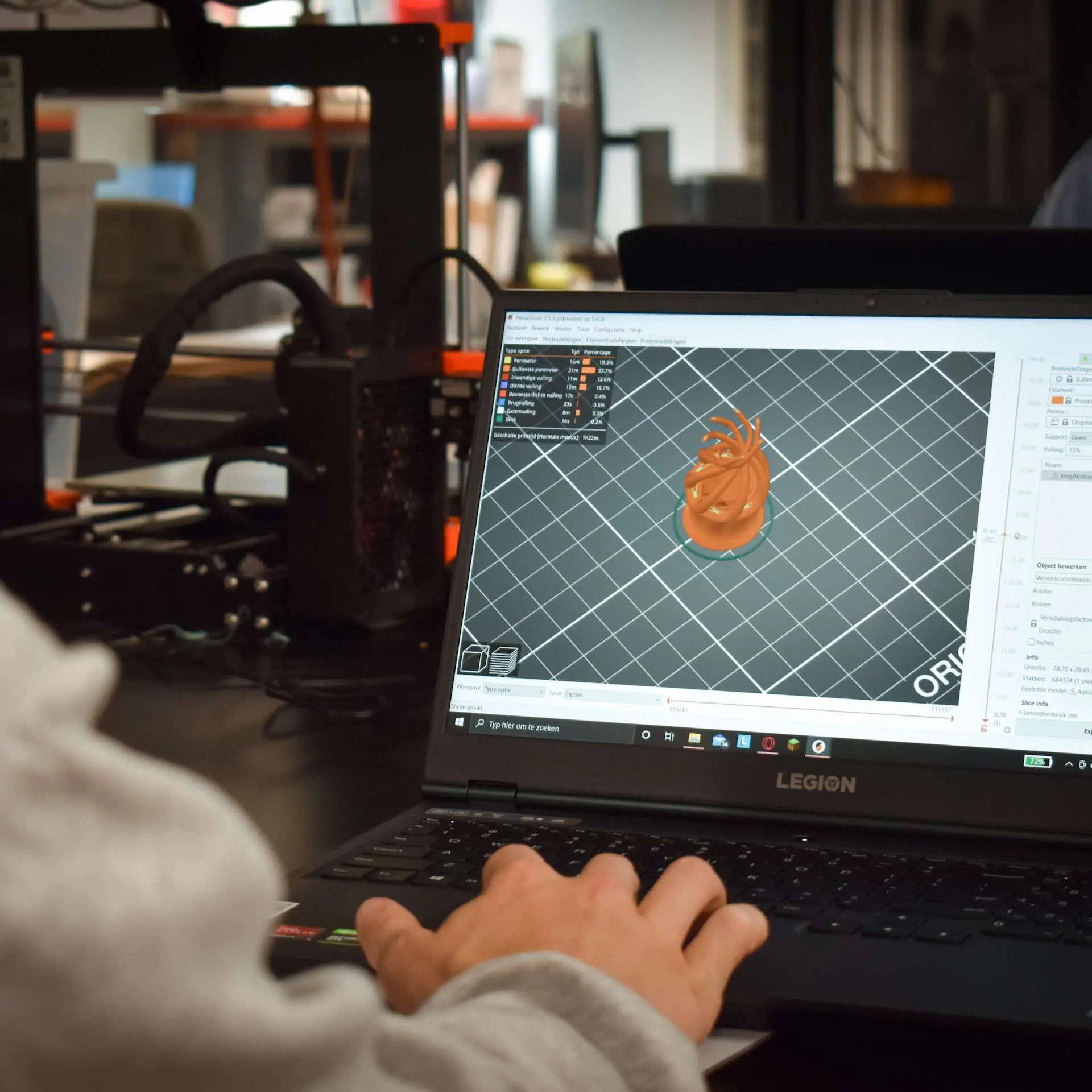 3D model in FabLab at KdG Campus Hoboken