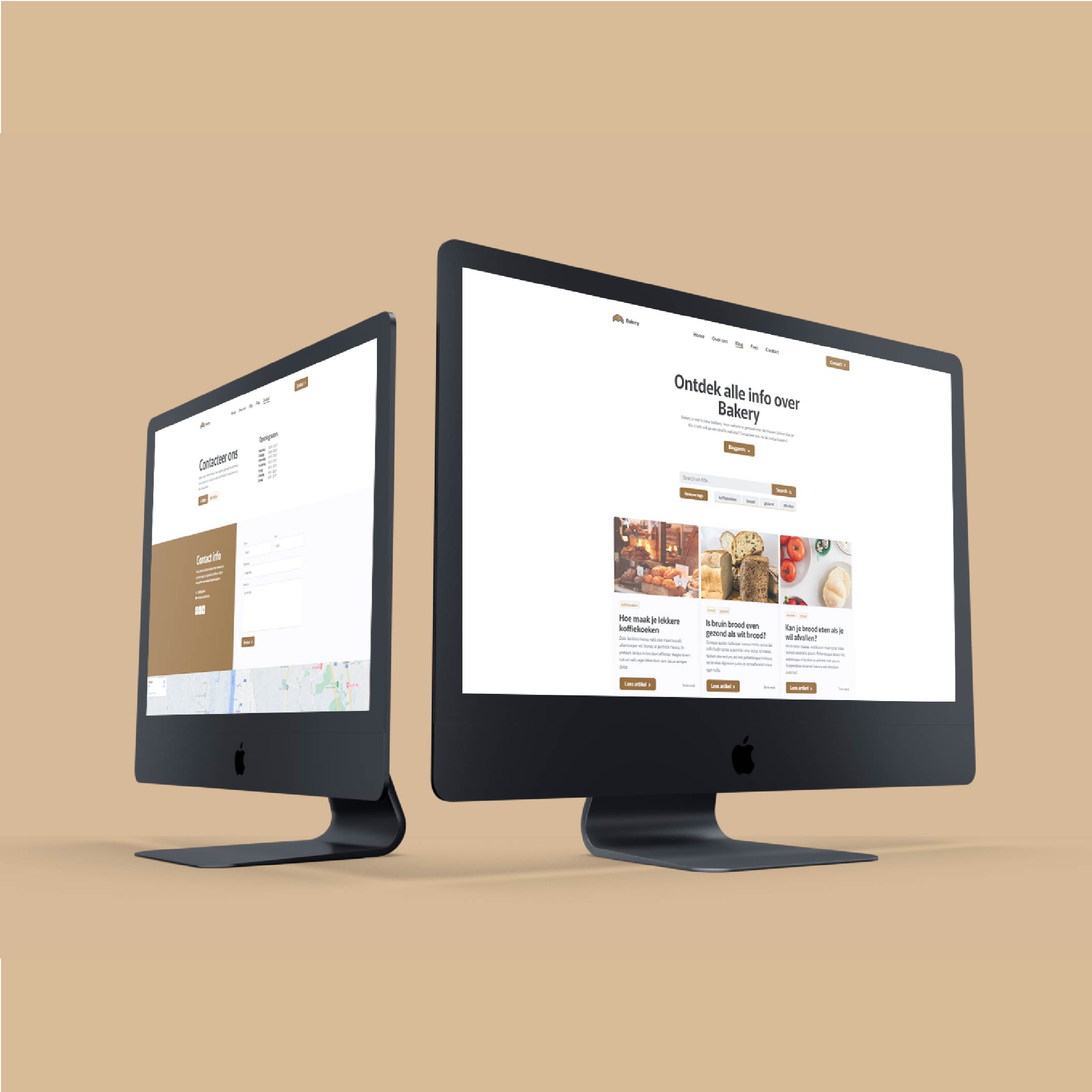 Present Online case Bakery mockup Mac