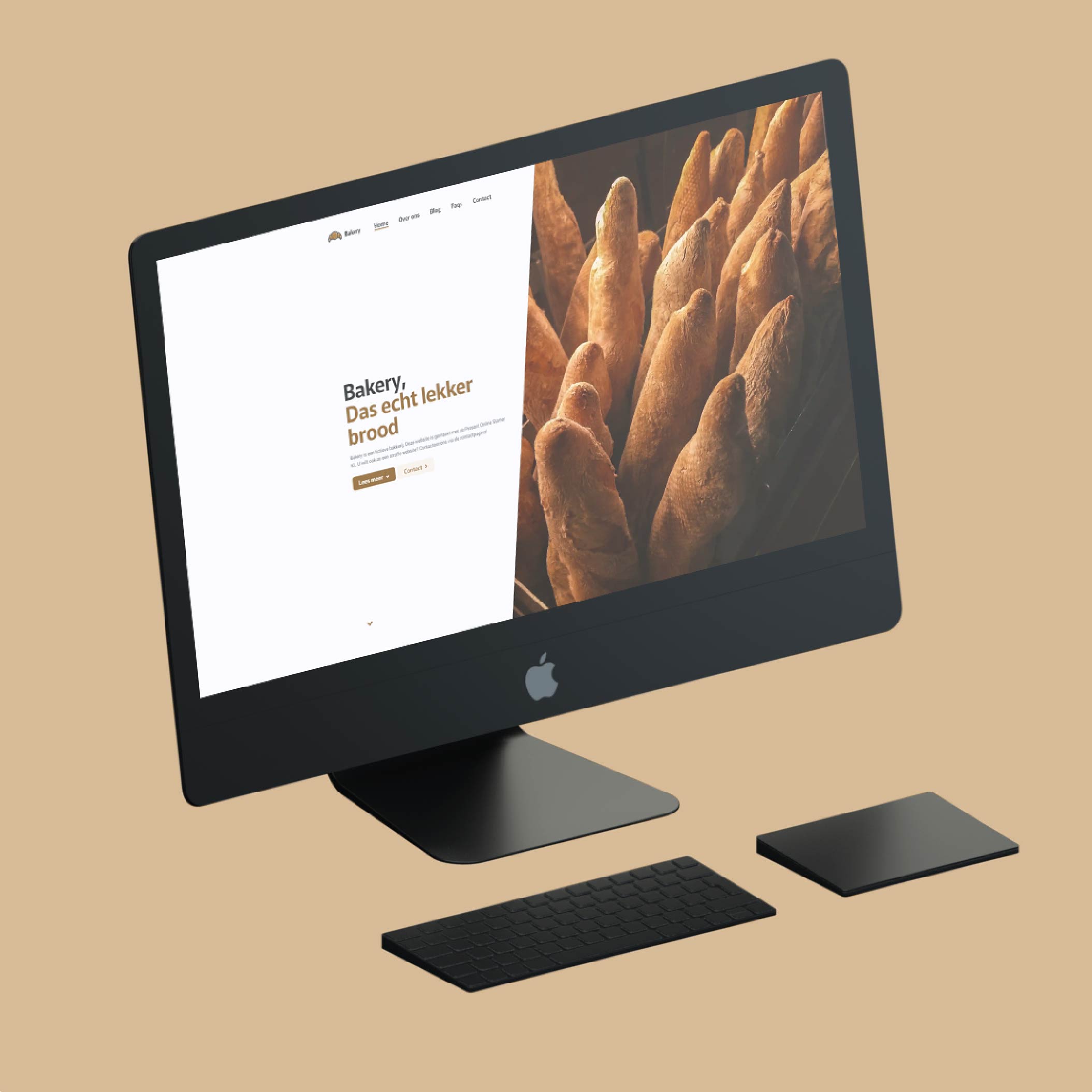 Present Online case Bakery mockup Mac