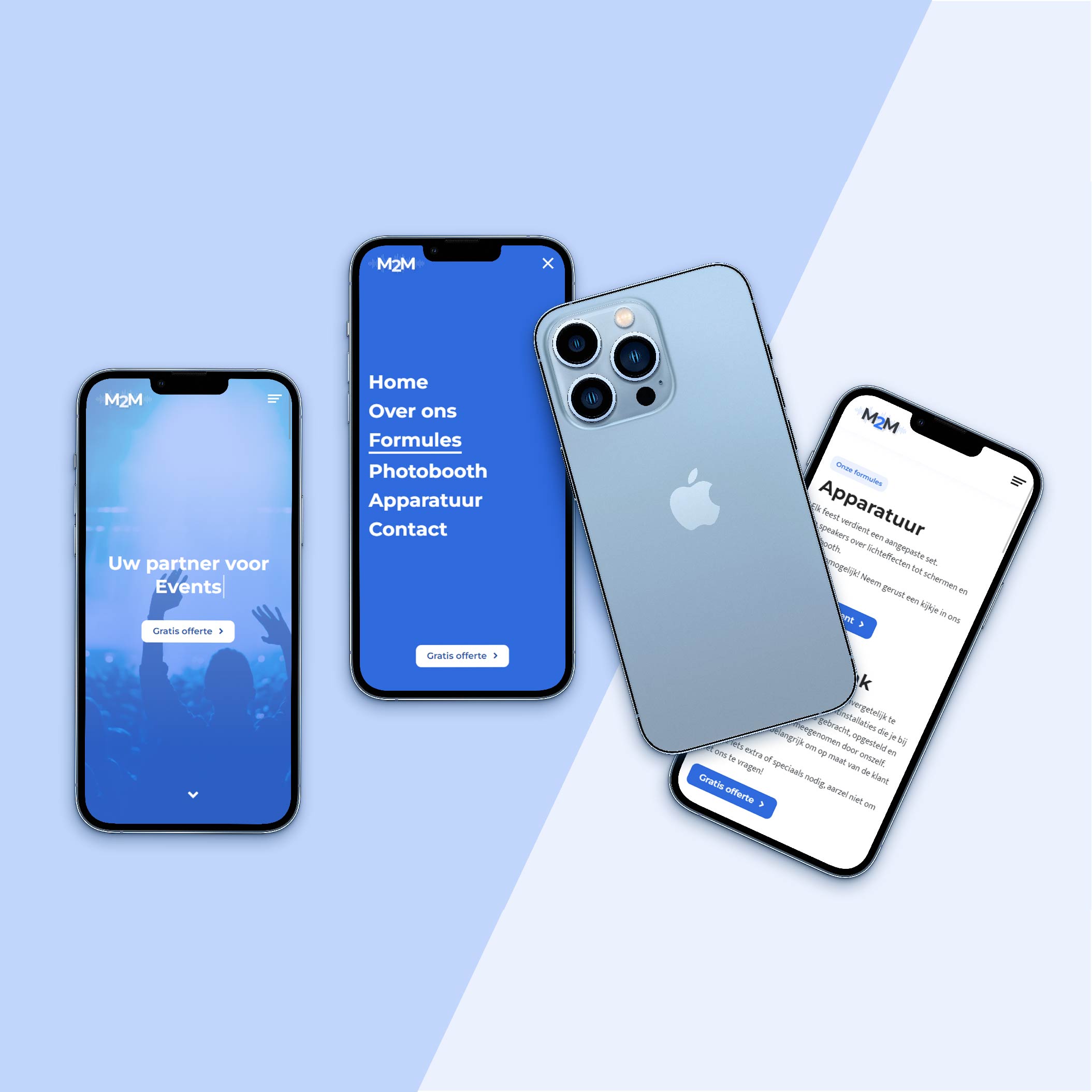 Present Online project Music2Move mockup mobiel
