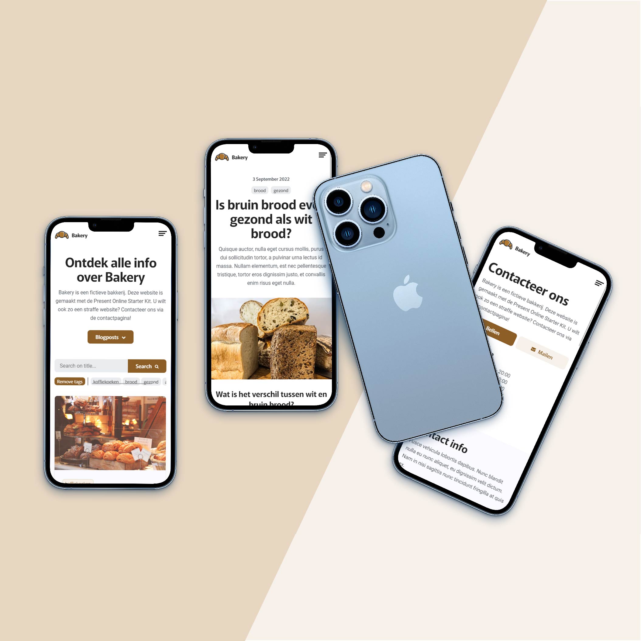 Present Online Starter Kit mockup mobiel
